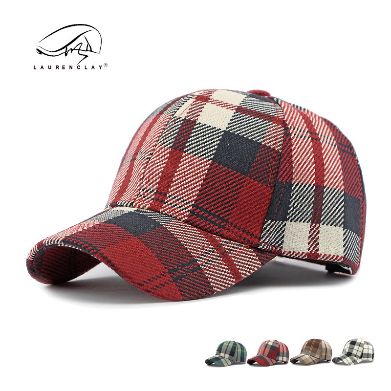 Spring and Autumn New Korean Style Fashion Baseball Cap for Women, Classic Personality Plaid Hard-Brimmed Baseball Cap for Men, Casual Trendy Spring and Autumn New Korean Style Fashion Baseball Cap for Women, Classic Personality Plaid Hard-Brimmed Baseball Cap for Men, Casual Trendy
