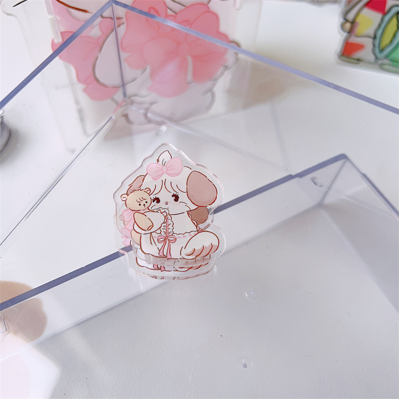 Cute  Acrylic Double-sided Pp Clip Good-looking Big Cat Family Hand Folder display picture 4