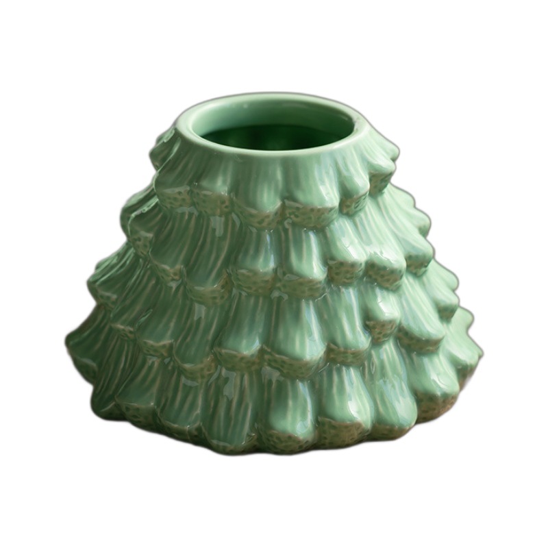 Decoración para el hogar atmósfera jarrón decoración de la sala de estar decoración de árbol de Navidad flor de la cocina contenedor