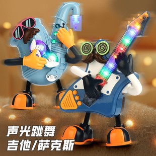 Cross-border Electric Dancing Mr. Rock Douyin Same Style Light Music Saxophone Doll Kidsren's Electric Toy