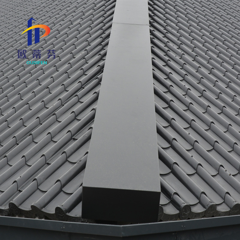 765型连体金属琉璃瓦 源头厂家1.0mm铝镁锰琉璃瓦 建材仿古铝瓦