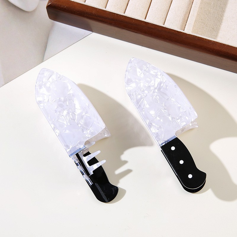 Color Block Pattern All Seasons Season Vacation Classic Style Women's Color Block PVC Hair Clip
