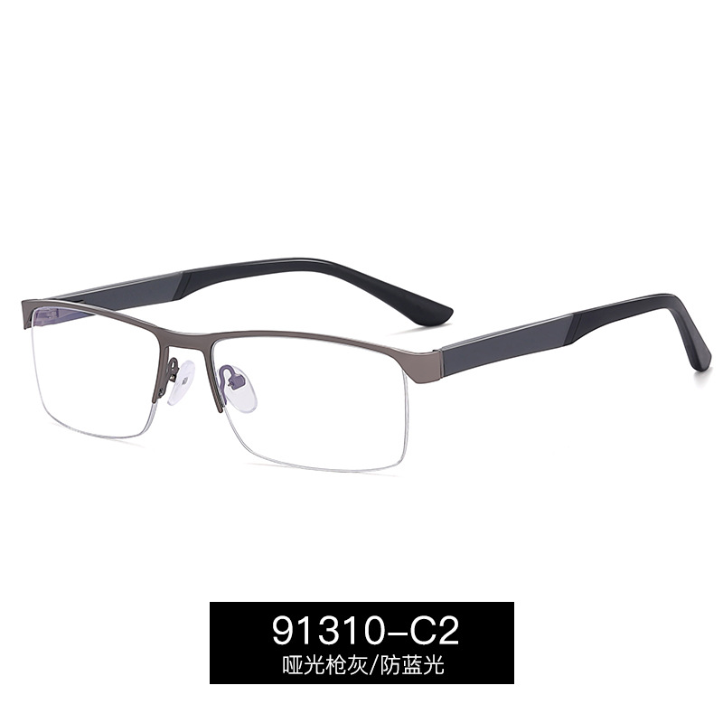 91310 personalidad gafas de luz marco tendencia de la moda gafas marco de los hombres al por mayor de metal casual medio marco gafas marco