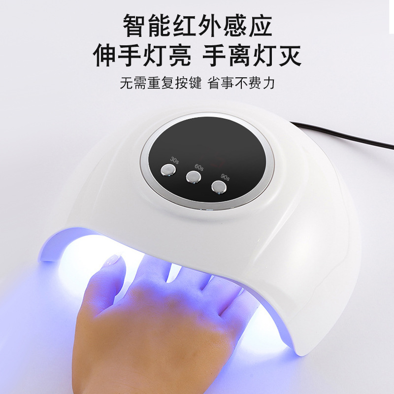 Lámpara de uñas USB pequeña lámpara de luz pegamento de vinilo lámpara de horneado led máquina de fototerapia lámpara de uñas doméstica máquina de uñas no mano negra