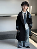 Демисезонный детский плащ для мальчиков, в корейском стиле, детская одежда