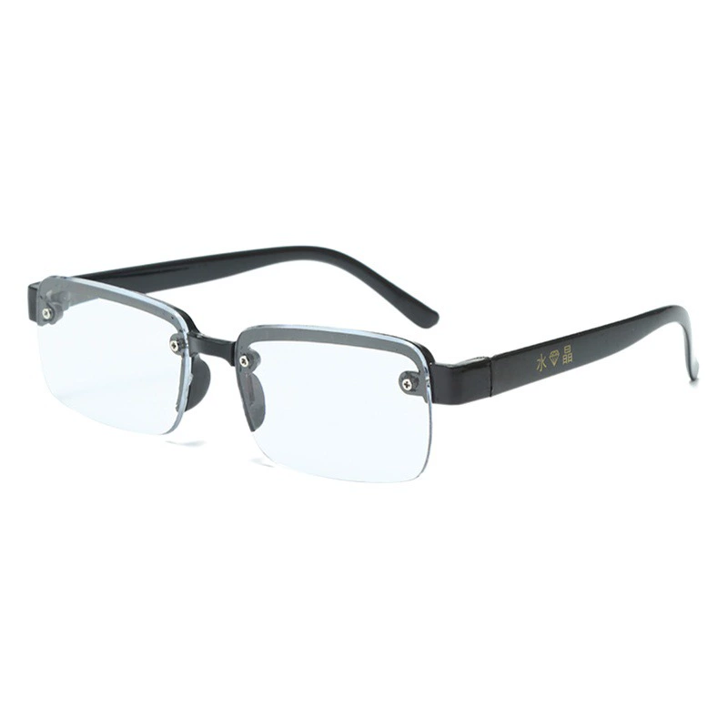 Очки для пожилых людей среднего и пожилого возраста без рамы легкие очки для пресбариуса HD имитация хрустальные очки для пожилых оптом