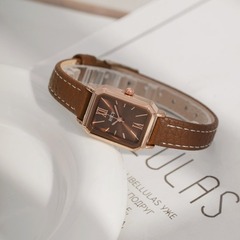 RSCY Small Dial Square Strap Women's Fashion Minimalist Versatile Student Small Luxury Women's Watch