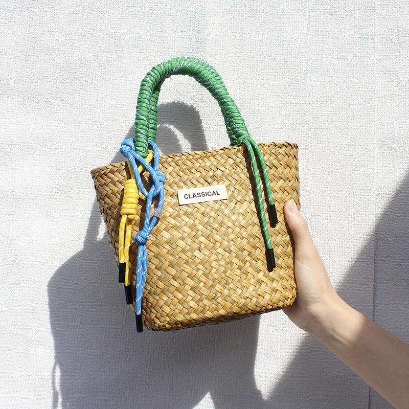 Rattan Bag Hand-Woven Rattan Bag DIY Material Bag High-End Cut Out Vegetable Basket Woven Hand-Held Shoulder Bag Rattan Bag Hand-Woven Rattan Bag DIY Material Bag High-End Cut Out Vegetable Basket Woven Hand-Held Shoulder Bag