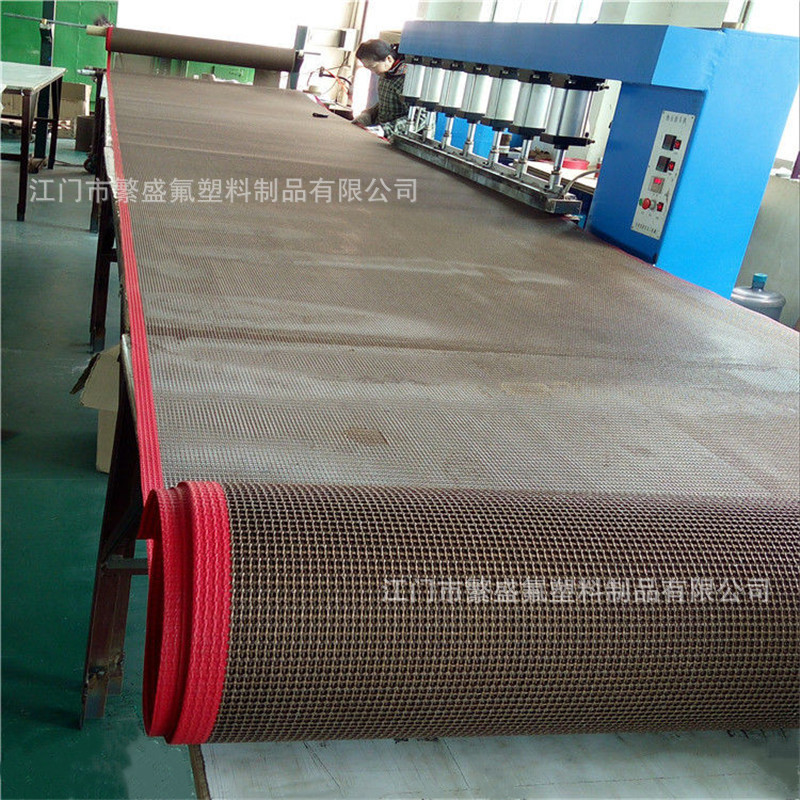 铁氟龙耐高温网带特氟龙输送带传送带厂家直供椰棕棉防粘皮带