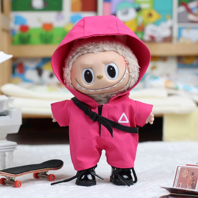 新しい爆発バブルマトラ布人形服マカロン labubu 夏ビニールトレンディな服セット卸売|undefined