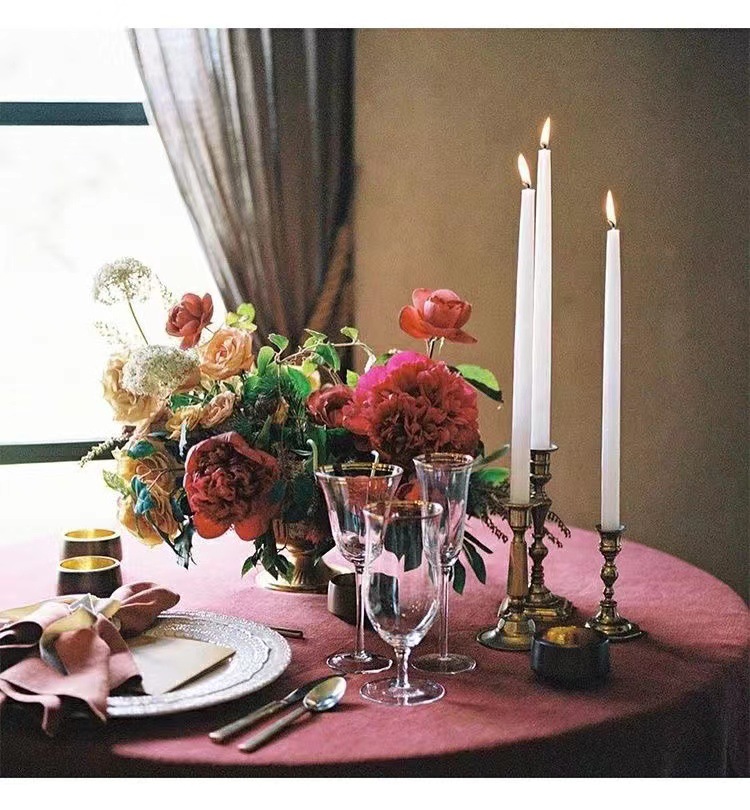 Title 1, Velas Largas Retro de Colores para Banquetes Bo...