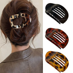 女性の後頭部用の高級カーブアワビヘアクリップ、頭を傷つけないフラットヘアクリップ、カモノハシクリップ、多用途のヘアクリップ