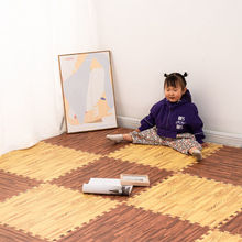 宝宝拼接爬爬垫家用木纹泡沫地板垫加厚卧室拼图海绵垫60*60