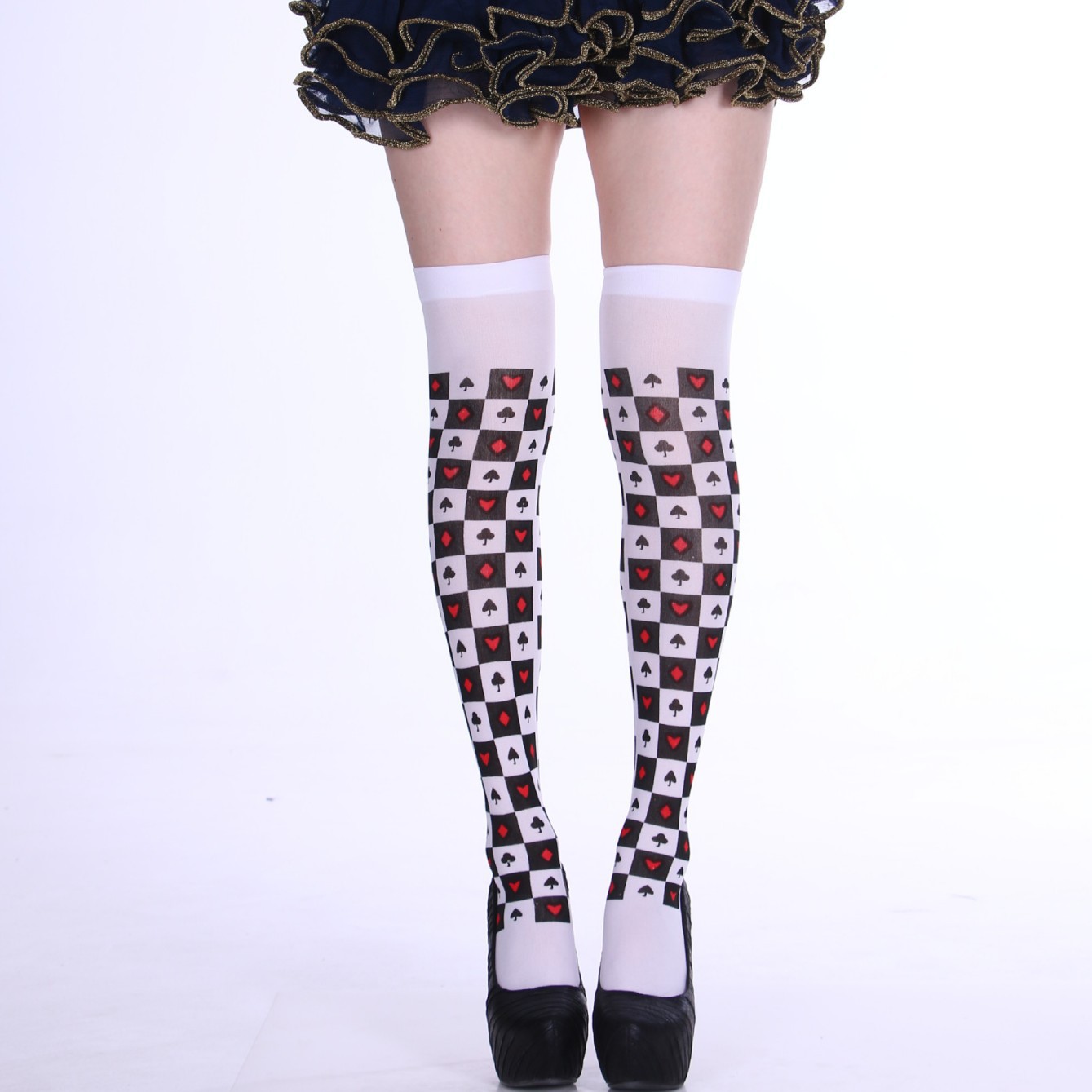 Los fabricantes suministran las medias del Festival del partido de Halloween Festival visten accesorios de ropa calcetines sobre la rodilla calcetines de sangre calcetines de enfermera