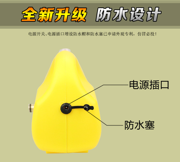 Car Washer Lithium Battery High Pressure Water Gun Portable Cordless