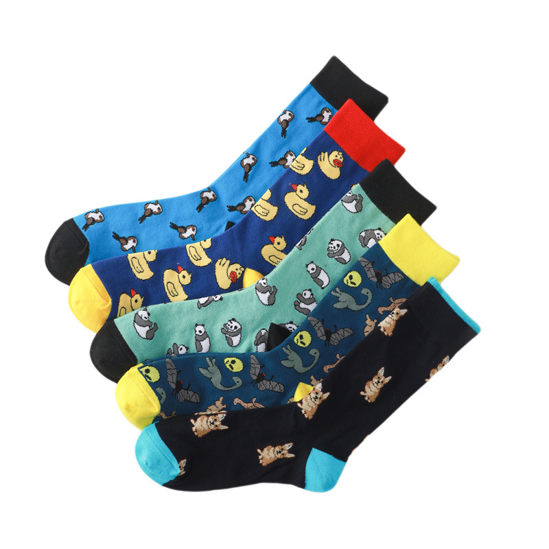 65g Weight Socks Classification Socks Lingerie Type Cotton (more than 50%) Fabric Type A Pair Quantity Casual, Daily Occasion Animal, Color Block Pattern All Seasons Season Unisex Gender Casual, Cartoon Style Style A Pair Casual Cartoon Style Unisex Animal Color Block Cotton (more Than 50%) Crew Socks 6