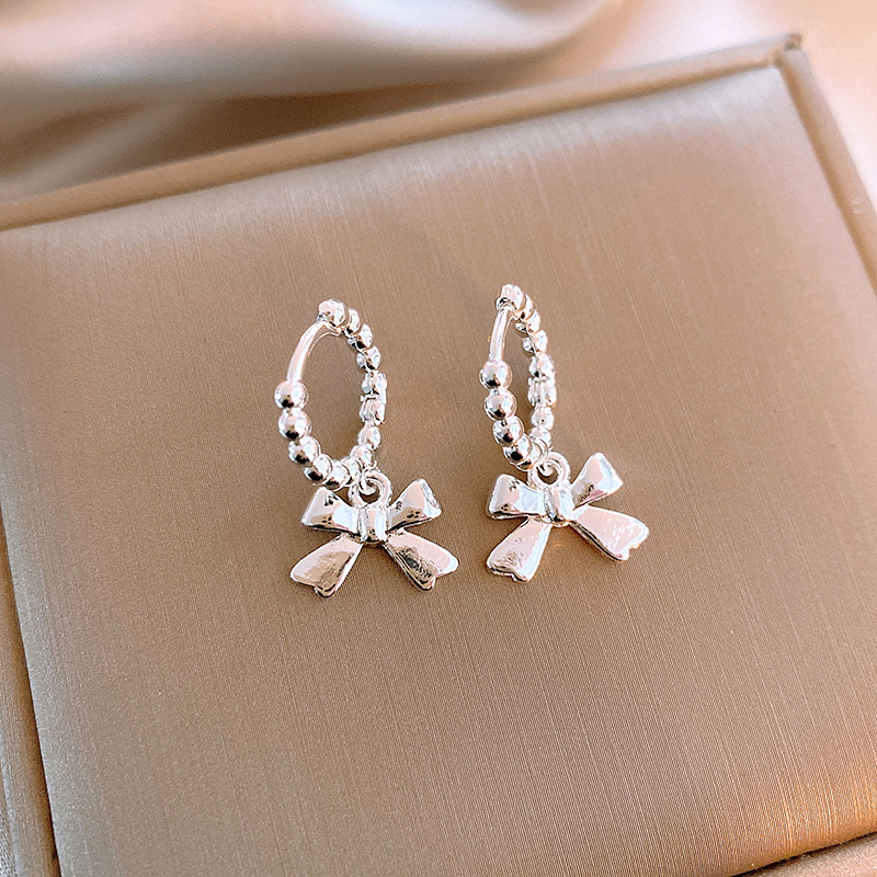 Sweet Bow Knot Alloy Plating Women's Drop Earrings 1 Pair display picture 3