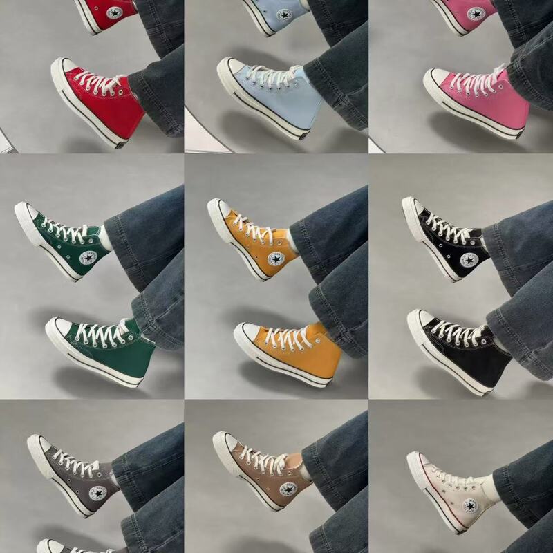 Pure Original Patriotic Converse 1970s Classic High-top Canvas Shoes Low-top Board Shoes Men's and Women's All-match Fashionable Men's Shoes