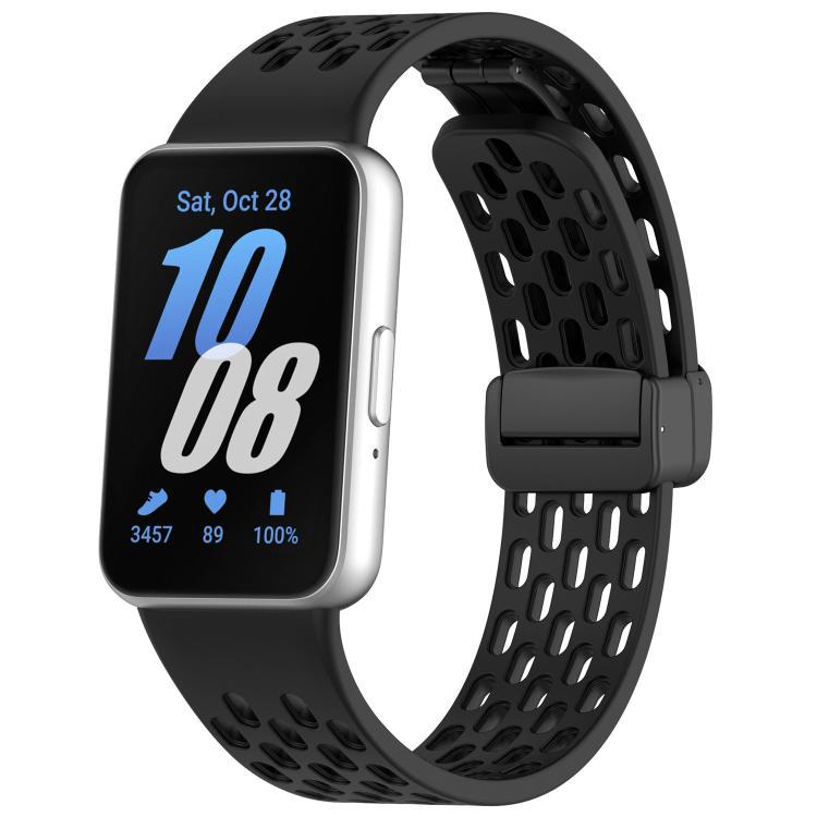 xDfind Dong Dong absorción pulsera de silicona de botón negro para Samsung Galaxy Fit3