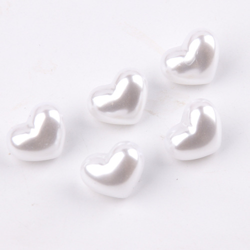 Factory direct supply of imitation pearl love high-leg decorative buttons chiffon shirt hat clothing clothes buttons fashion DIY