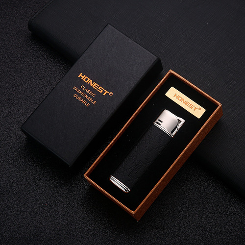 Baicheng New Creative Personalized Direct Gas Lighter Portable Metal Lighter with Exquisite Gift Box Wholesale