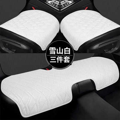 for all seasons, Universal seat cover - snow-mountain-white-three-piece-set-universal
