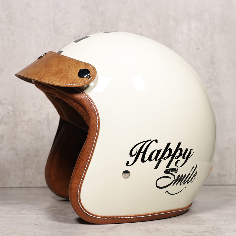 Casco de Motocicleta Retro para Hombre y Mujer, Medio Casco, Casco de Seguridad para Motocicleta con Certificación 3C, Casco 3/4, Gafas, Modelo para Parejas