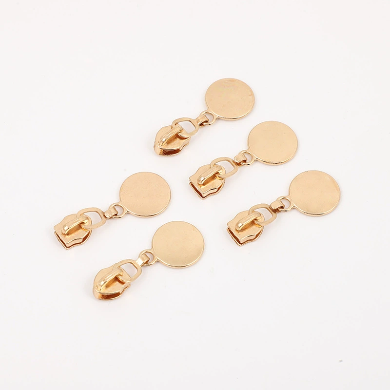 Оптовая продажа № 5 нейлоновые круглые пластины светло-золотой сумочки для косметических сумок для одежды производителей