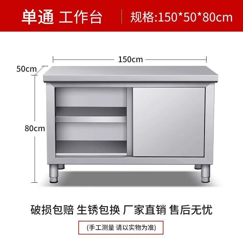 Стол рабочий из нержавеющей стали 80x40x80 одна дверь