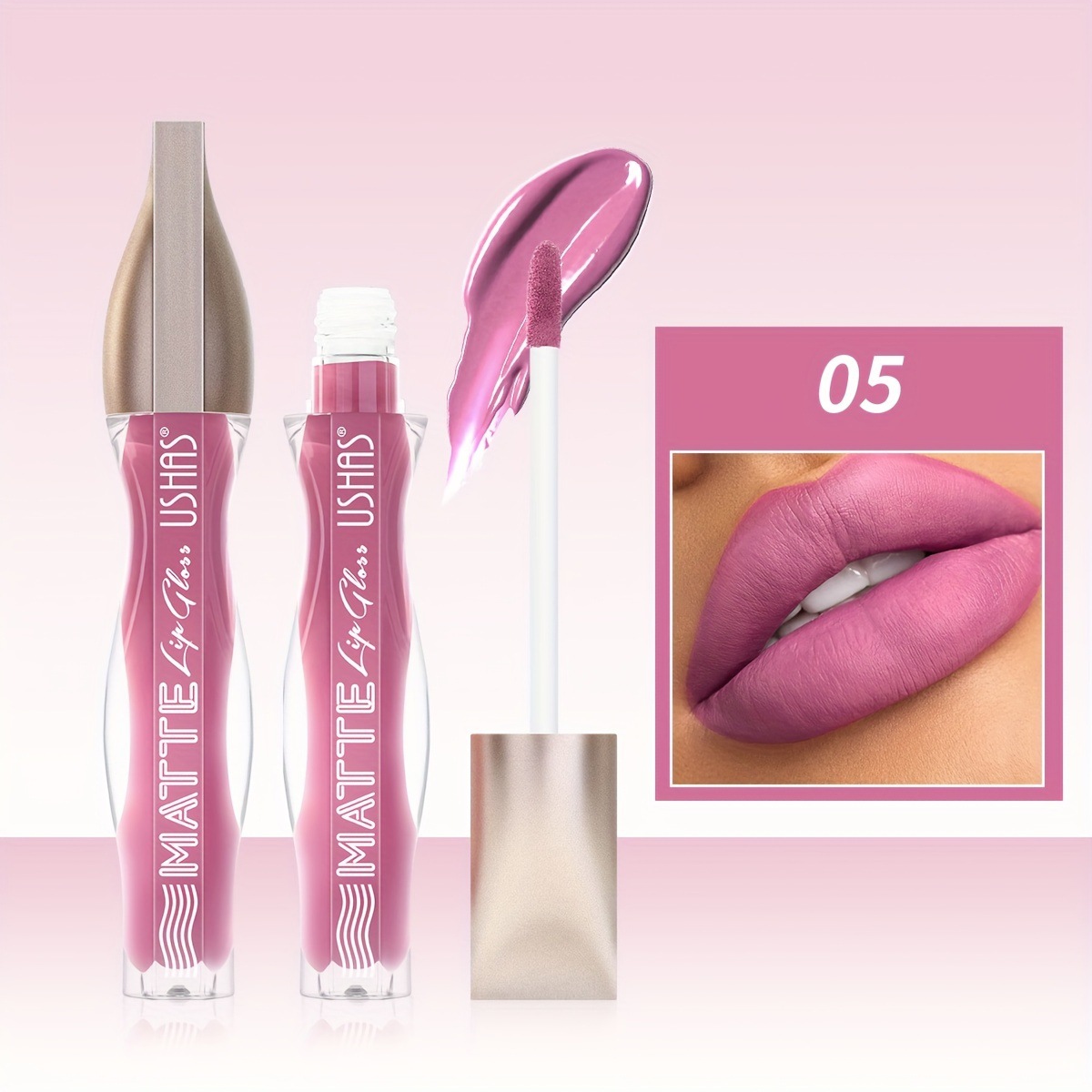 USHAS Europa y los Estados Unidos transfronterizos spot lipstick lipstick impermeable suave no pegajoso taza líquido lipstick LG2503