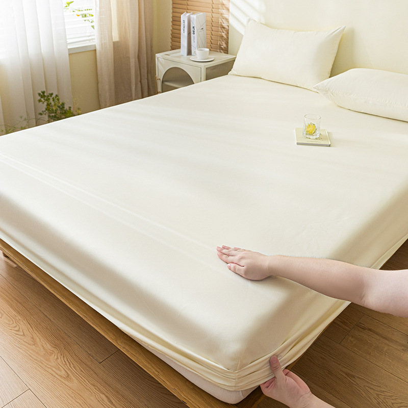 Waterproof Fitted Sheet Bed Cover Single Piece Urine Barrier Breathable Mattress Dust Cover Simmons Protective Cover Anti-Slip Fixed Bed Sheet