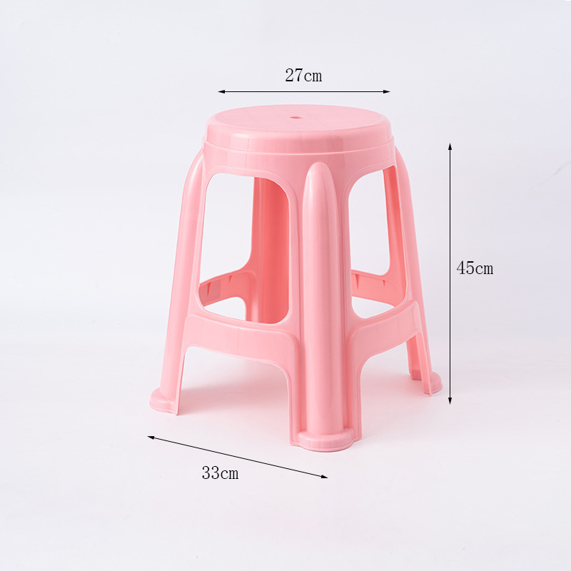 家用登高凳子方圆凳40cm45cm高熟胶方凳板凳熟胶大号朔料熟料便携|undefined