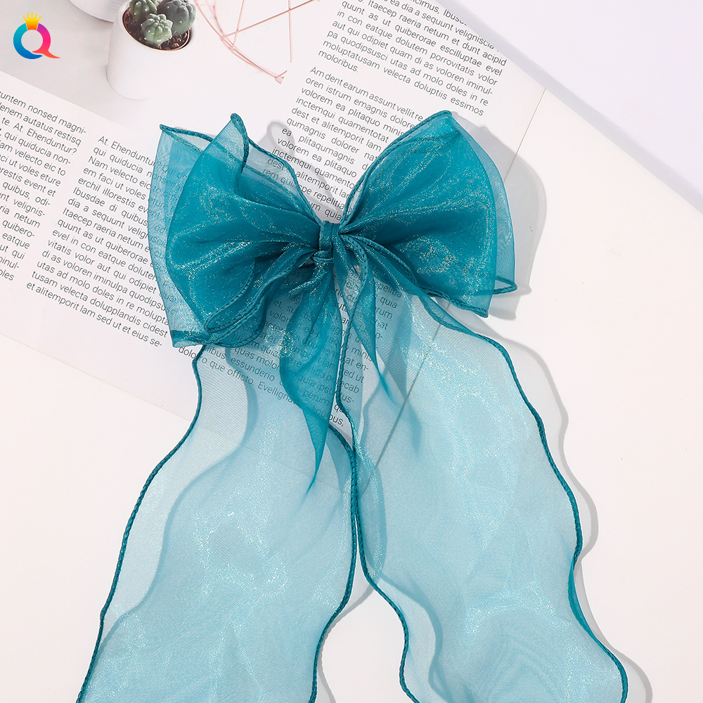 Women's Elegant Sweet Bow Knot Gauze Iron Hair Clip display picture 8