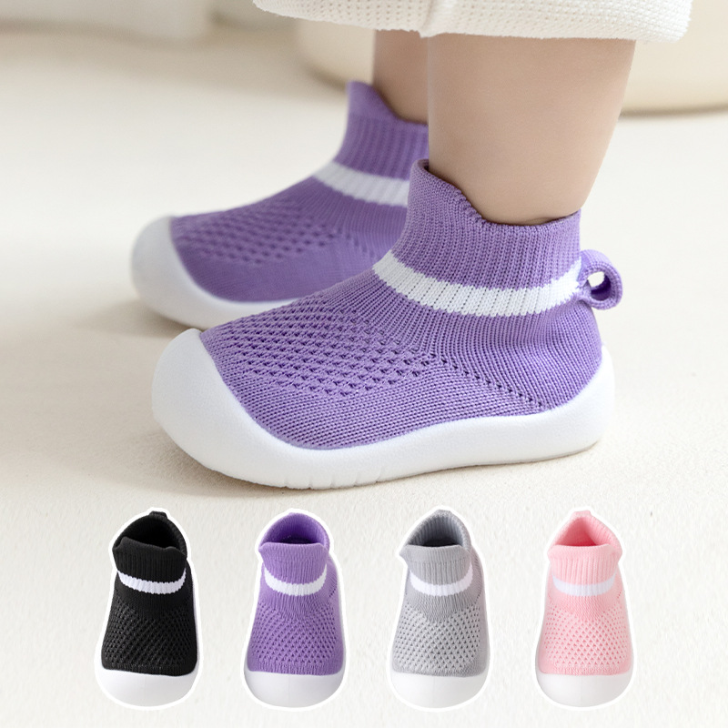 Primavera y otoño zapatos para bebés, zapatos para niños y niñas con suela suave, zapatos de piso casuales transpirables, zapatos ligeros
