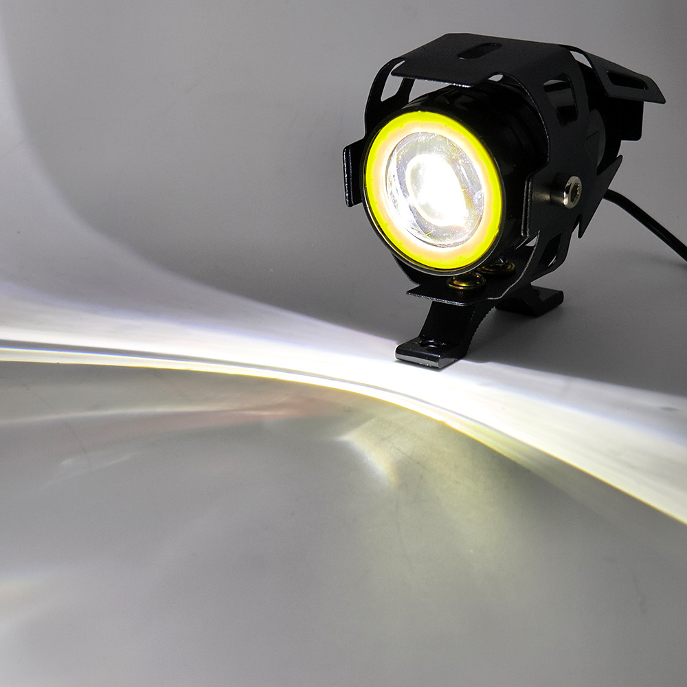 Motorcycle External Led Spotlight, Flashing Laser Cannon, Mini U7 Angel Eye, Super Bright Headlight, Electric Vehicle Modification