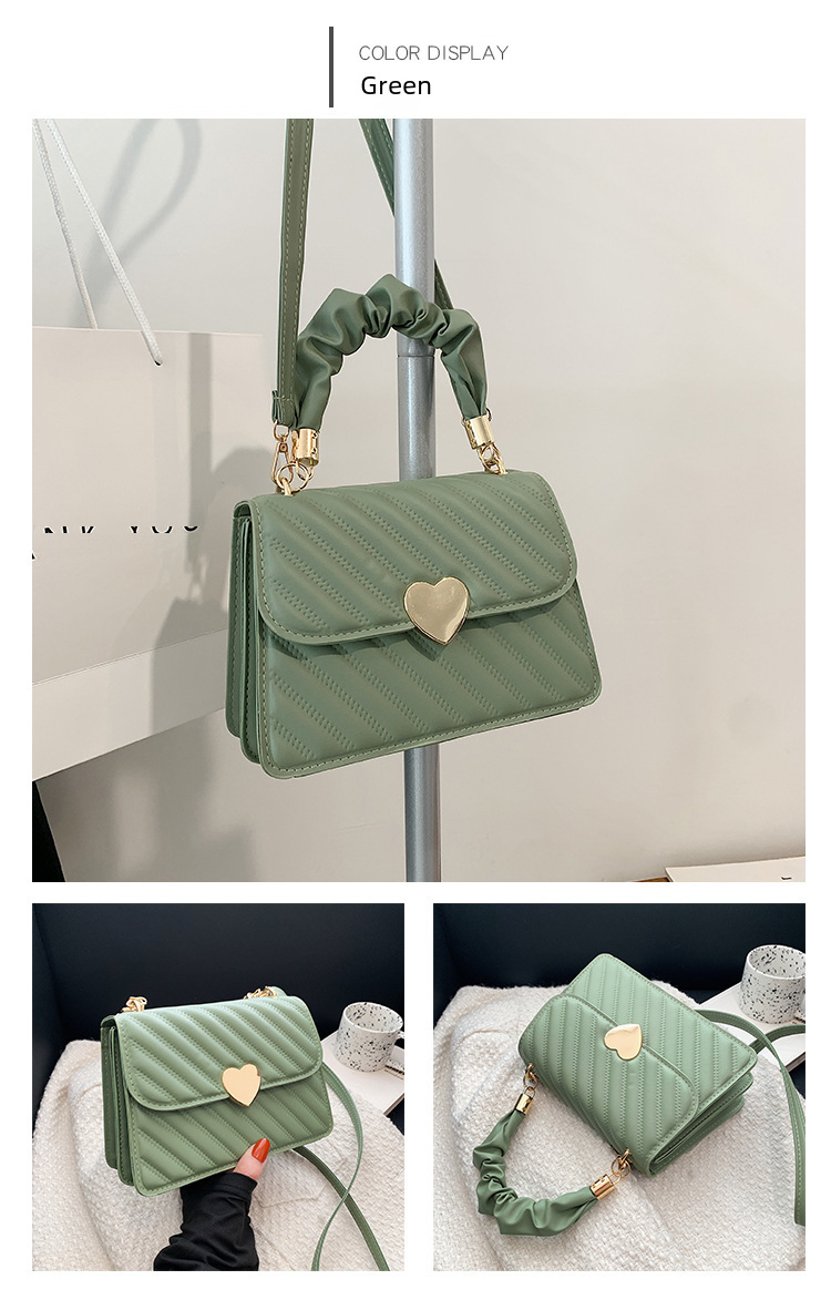 Women's Rhombus Quilted Shoulder Messenger Bag For Everyday Use_voghion.com
