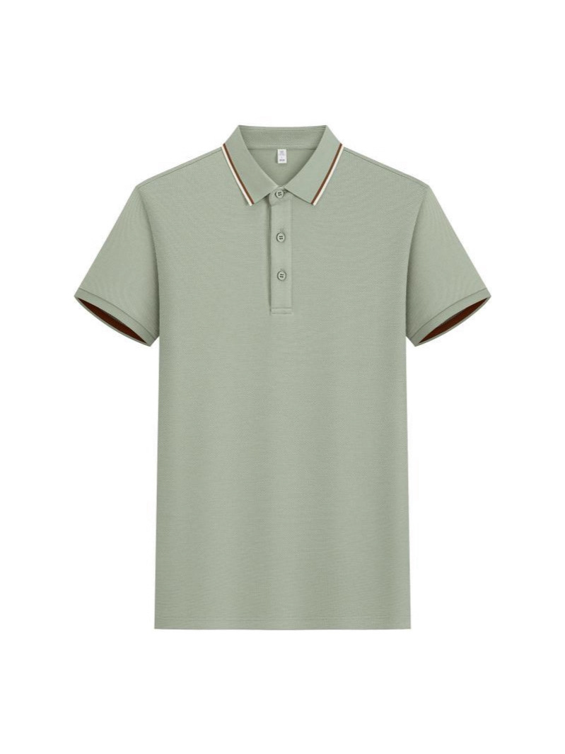 210G Lycell seda solapa polo camisa de mangas cortas impresión personalizada camisa publicitaria ropa de trabajo de hombres y mujeres