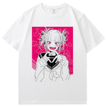 日本动漫我的英雄学院 Himiko toga纯棉短袖欧美跨境男女T恤上衣