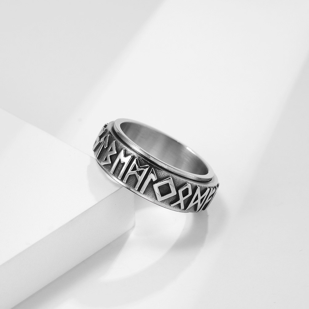 Fashion Letter Stainless Steel Rings Plating Stainless Steel Rings display picture 2