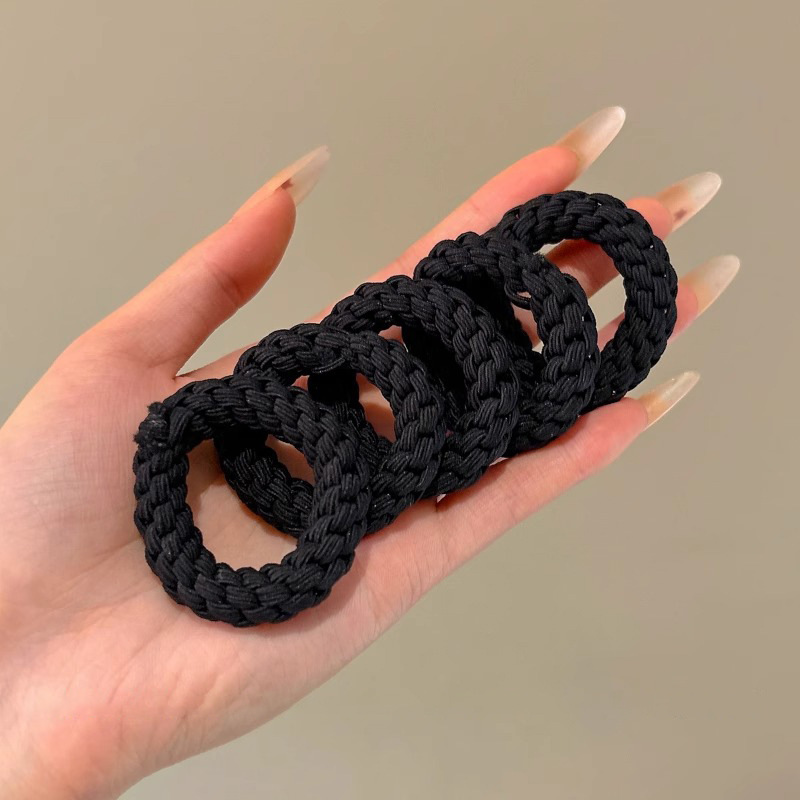 conjunto mixto de alta elasticidad, cabello de cabello duradero, temperamento simple, cabello de cabello de cola de caballo alto, sensación de alto nivel, nuevo anillo de cabello