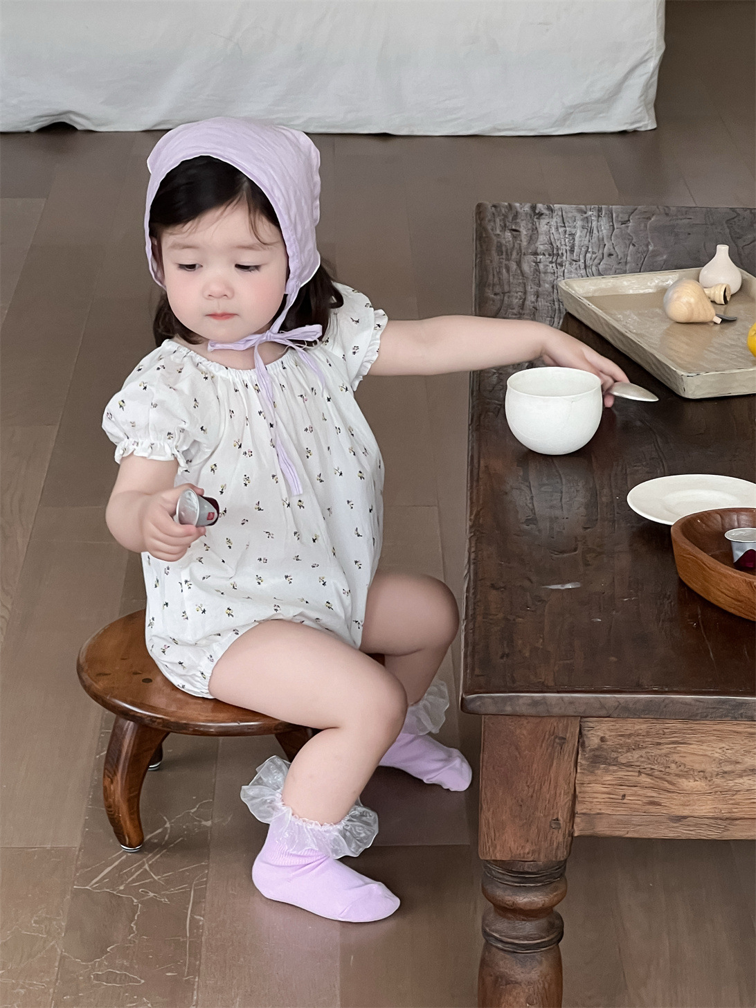 Vestido de verano para niñas vestido de una pieza delgado vestido de verano 2025 bebé nuevo bebé ropa para niños coreanos mamelito floral