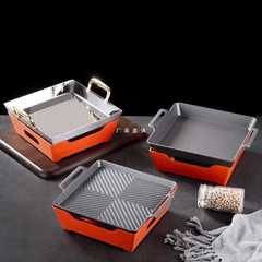 Wholesale New Style Roast Fish Grill Shrimp Lobster Dry Pot Barbecue Plate Steak Plate Insulated Baking Tray Seafood Dadao Grill Meal 