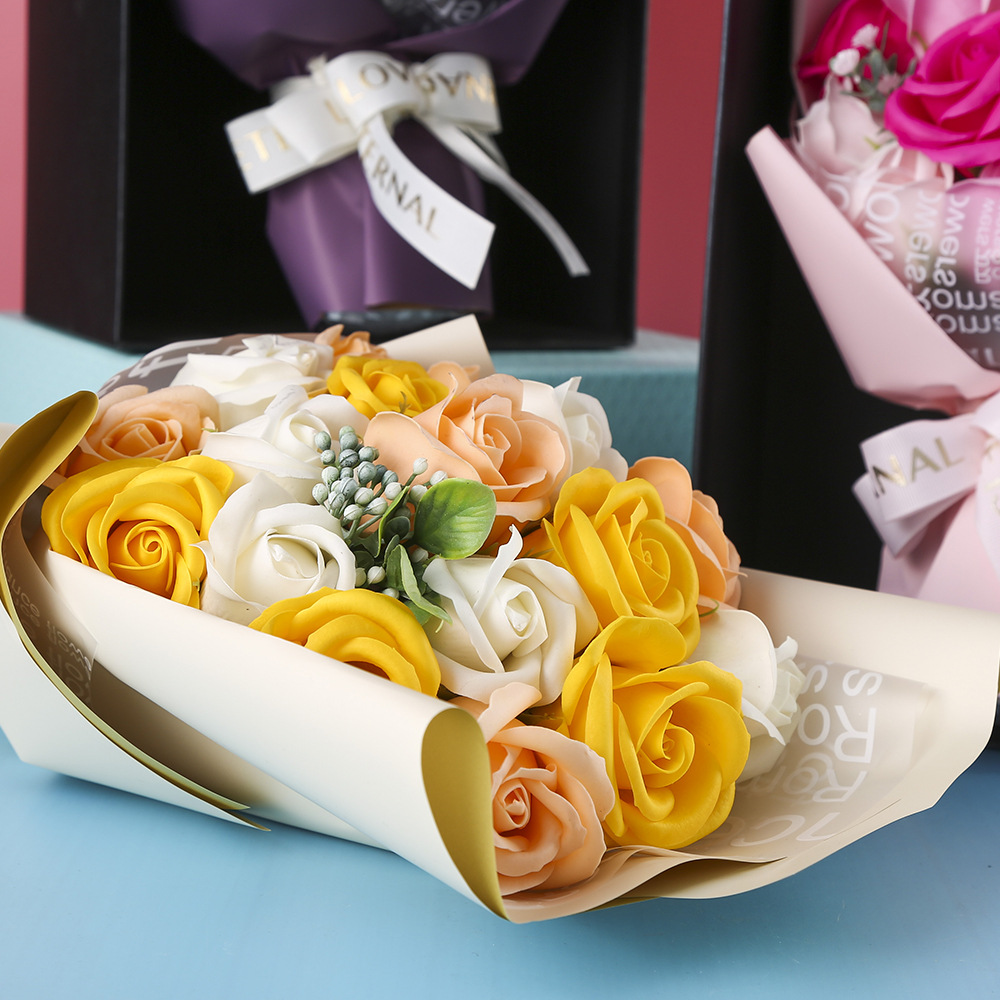 Valentine's Day Romantic Pastoral Flower Soap Flower Party Date Festival display picture 2