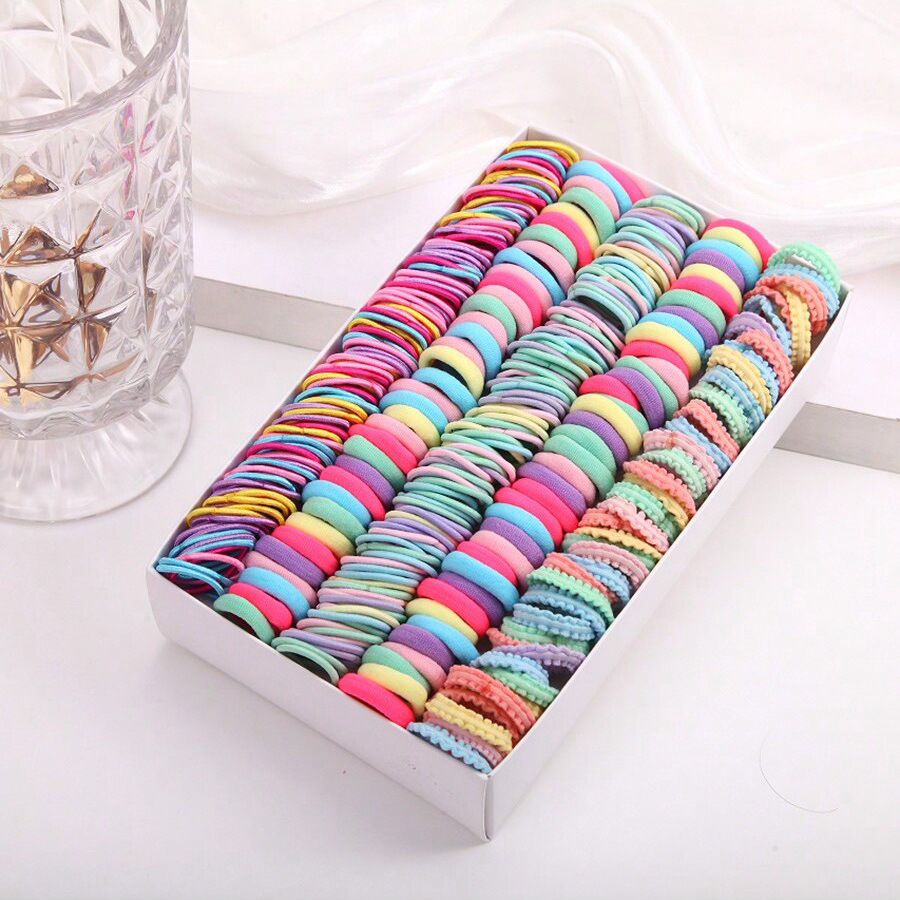 Tocado de los niños horquilla combinación traje caja de regalo banda de pelo del bebé chica clip lateral accesorios para el cabello chica princesa cuerda de pelo