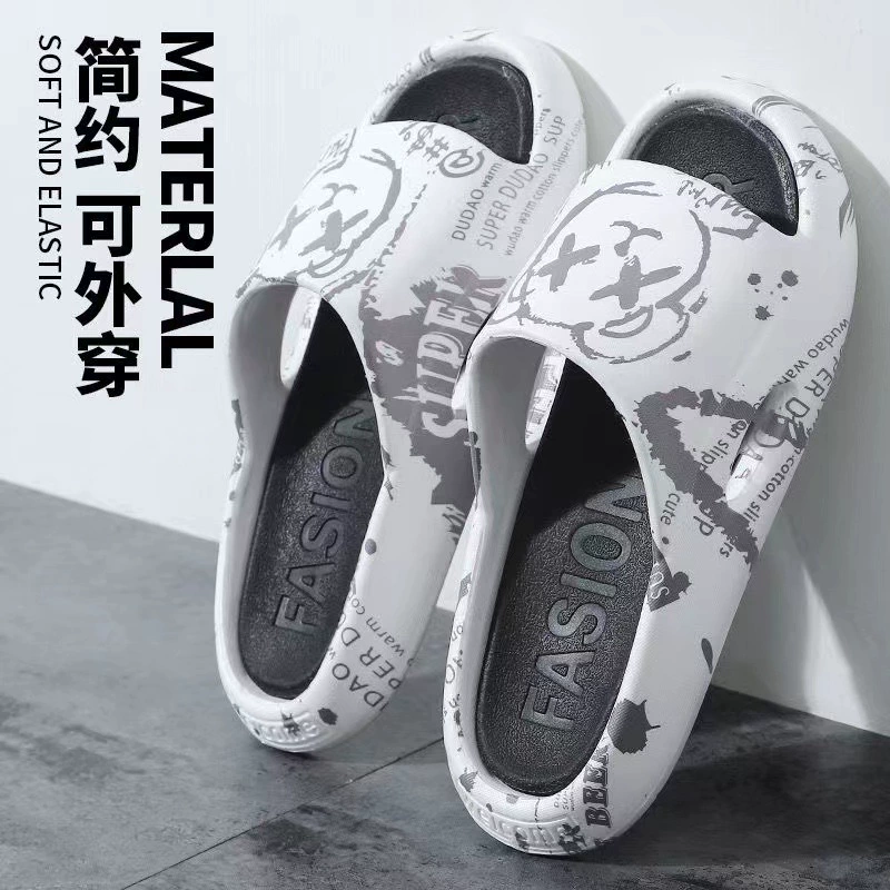 2024 новые мужские тапочки для лета, спортивные тапочки для ванной на открытом воздухе, модные сандалии для домашней пары