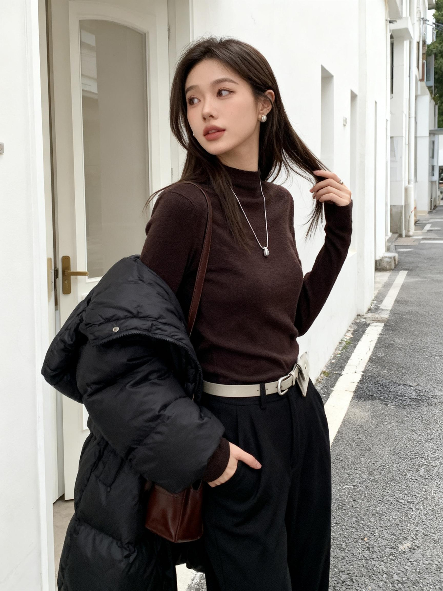 咖啡（半高领）