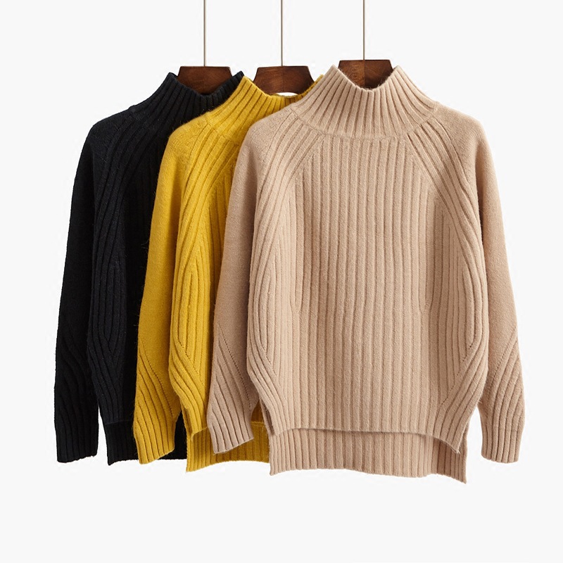 Warm women's turtleneck sweater
