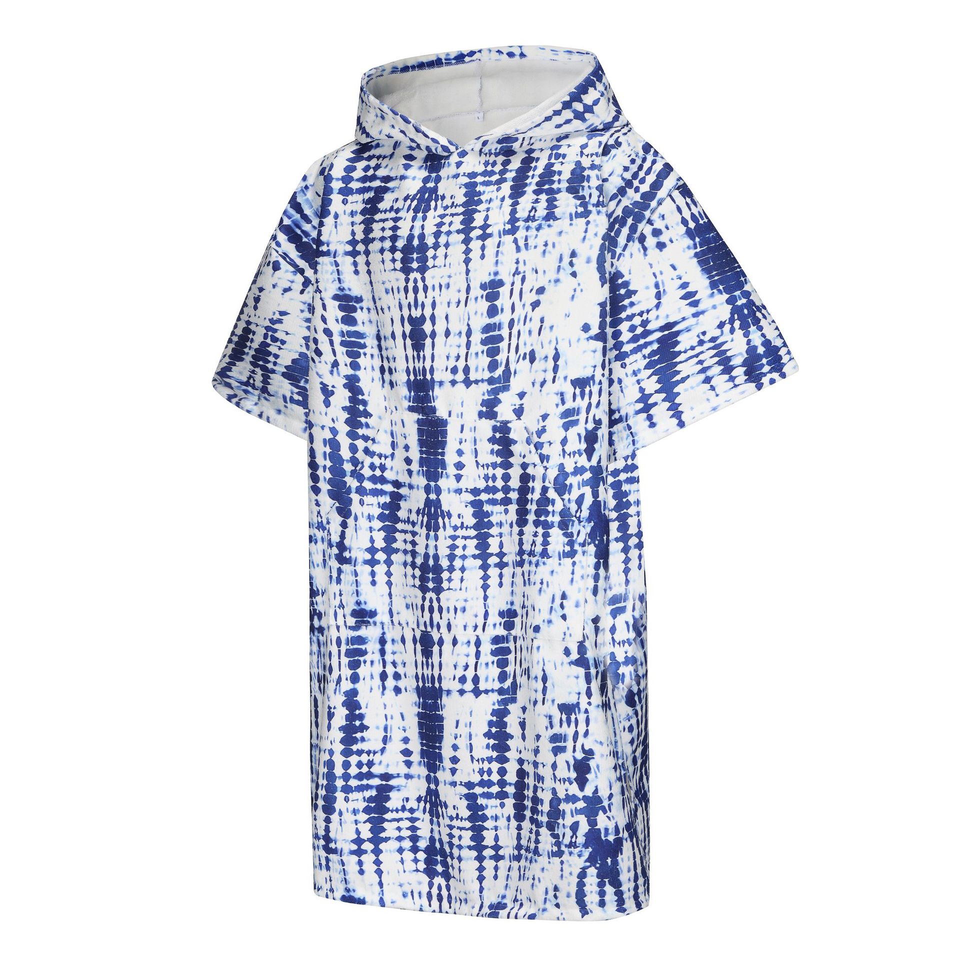 인쇄 스타일 - 하늘색과 흰색