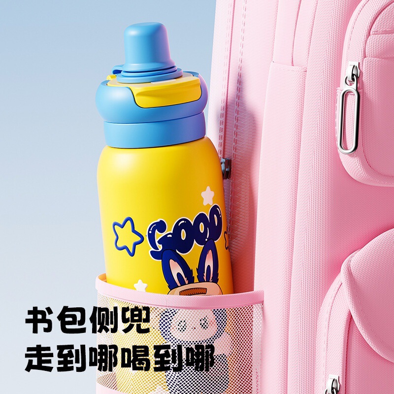 新款labubu高颜值水杯卡通童趣女神杯保温保冷便携式直饮吸管|undefined