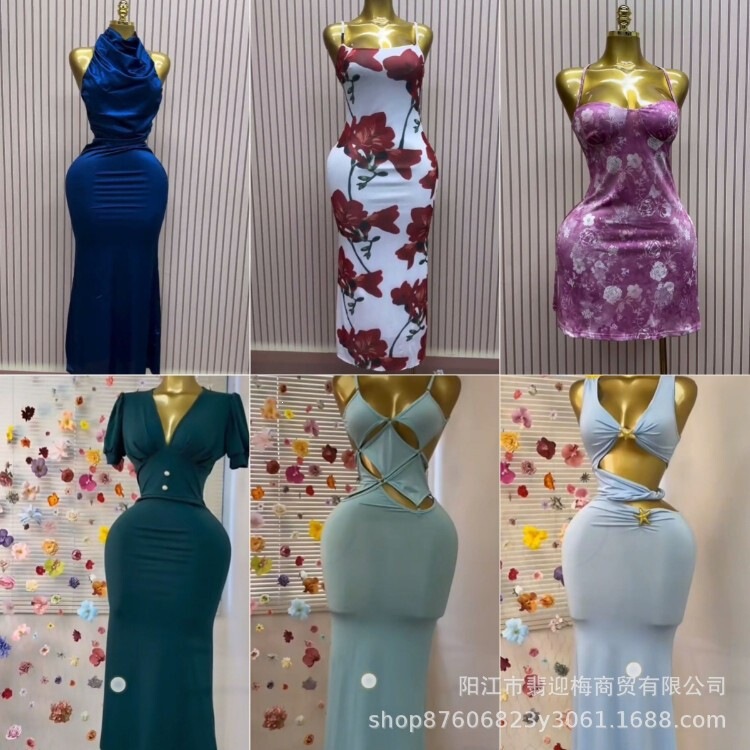 Shein Foreign Trade Women's Clothing Assorted Styles Hot Girl Dresses Cross-Border Southeast Asia, Europe and America High-End Evening Dresses Wholesale Shein Foreign Trade Women's Clothing Assorted Styles Hot Girl Dresses Cross-Border Southeast Asia, Europe and America High-End Evening Dresses Wholesale